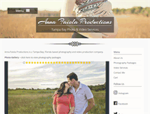 Tablet Screenshot of annafaiolaproductions.com